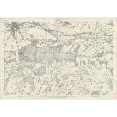 1873 Map of Berkshire XLIII, 1877 Print