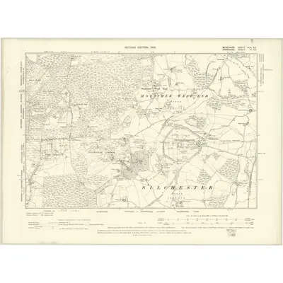 1899 Map of Berkshire XLIV.SE, 1900 Print