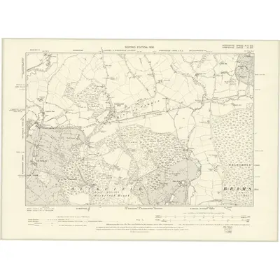 1898 Map of Berkshire XLV.SE, 1900 Print