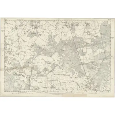 1871 Map of Berkshire XLVI, 1876 Print