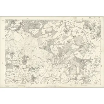 1868 Map of Berkshire XLVIII, 1881 Print