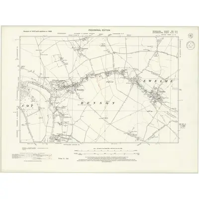 1938 Map of Berkshire XVI.NE, 1944 Print