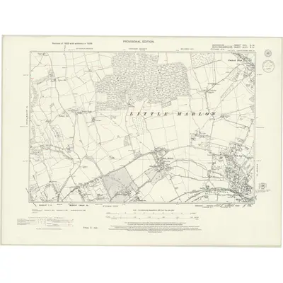 1938 Map of Berkshire XVII.SW, 1944 Print