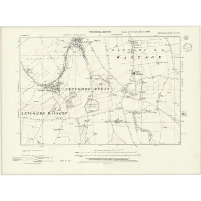 1938 Map of Berkshire XX.NW, 1944 Print