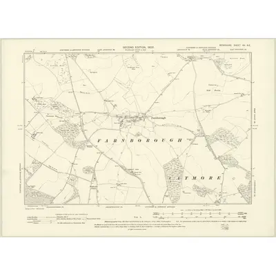 1898 Map of Berkshire XX.SE, 1900 Print