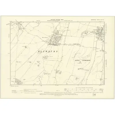 1879 Map of Berkshire XXI.NE, 1900 Print