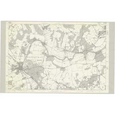 1875 Map of Berkshire XXIII, 1883 Print