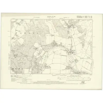 1923 Map of Berkshire XXIII.NW, 1926 Print