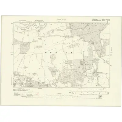 1923 Map of Berkshire XXIII.SE, 1926 Print