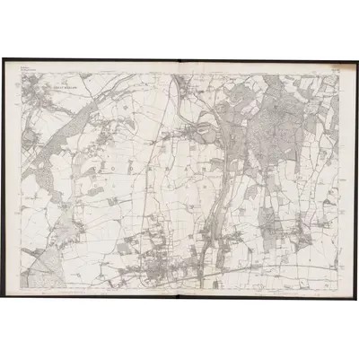 1875 Map of Berkshire XXIV, 1882 Print