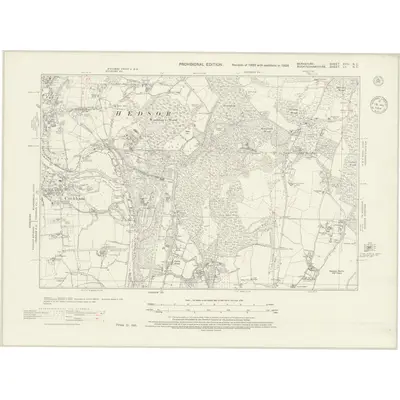 1938 Map of Berkshire XXIV.NE, 1944 Print
