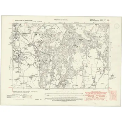 1938 Map of Berkshire XXIV.NE, 1947 Print