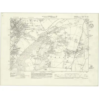 1931 Map of Berkshire XXIV.NW, 1934 Print