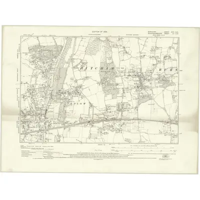 1923 Map of Berkshire XXIV.SE, 1926 Print