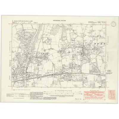 1938 Map of Berkshire XXIV.SE, 1946 Print