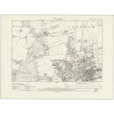 1923 Map of Berkshire XXIV.SW, 1926 Print