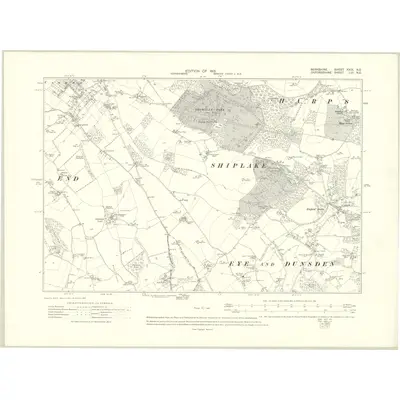 1912 Map of Berkshire XXIX.NE, 1915 Print