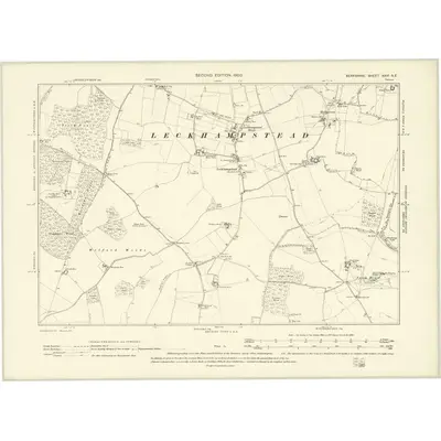 1898 Map of Berkshire XXVI.SE, 1900 Print