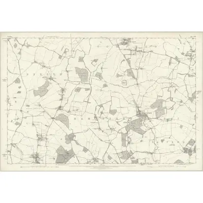 1877 Map of Berkshire XXVII, 1882 Print