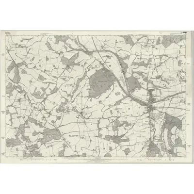 1877 Map of Berkshire XXVIII, 1882 Print