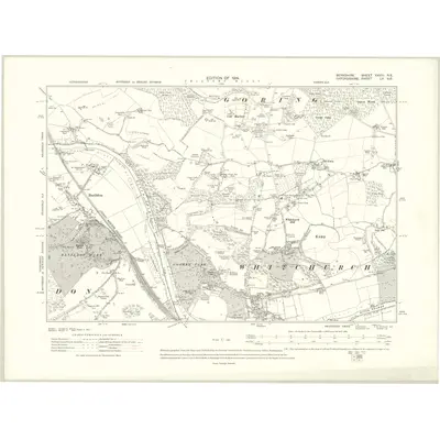1910 Map of Berkshire XXVIII.NE, 1914 Print