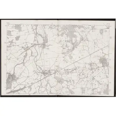 1872 Map of Berkshire XXX, 1883 Print