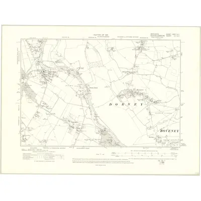 1910 Map of Berkshire XXXI.NE, 1914 Print