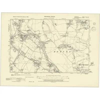 1938 Map of Berkshire XXXI.NE, 1945 Print