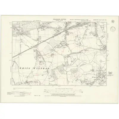 1938 Map of Berkshire XXXI.NW, 1944 Print