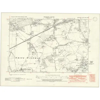 1938 Map of Berkshire XXXI.NW, 1947 Print