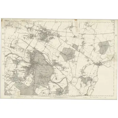 1868 Map of Berkshire XXXII, 1881 Print