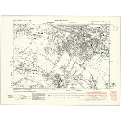 1938 Map of Berkshire XXXII.NW, 1947 Print