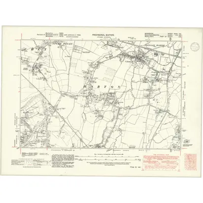 1938 Map of Berkshire XXXII.SE, 1946 Print