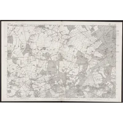 1869 Map of Berkshire XXXIX, 1881 Print