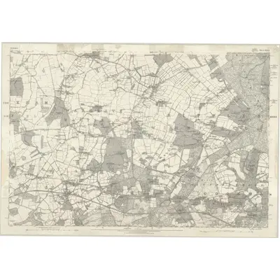 1869 Map of Berkshire XXXIX, 1881 Print