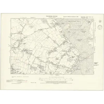 1938 Map of Berkshire XXXIX.NE, 1944 Print