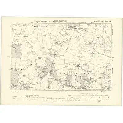 1898 Map of Berkshire XXXIX.NW, 1900 Print