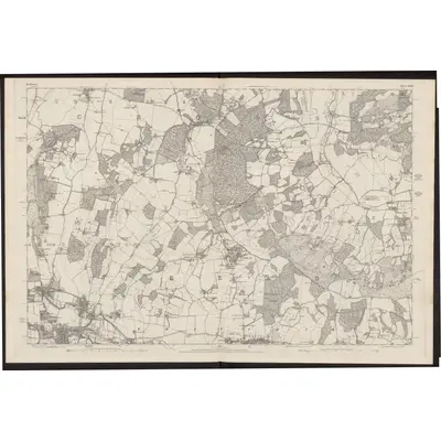 1877 Map of Berkshire XXXV, 1883 Print