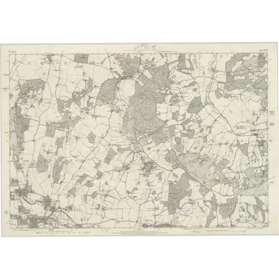 1877 Map of Berkshire XXXV, 1883 Print