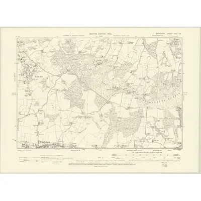 1898 Map of Berkshire XXXV.SE, 1900 Print