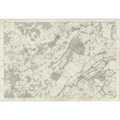 1877 Map of Berkshire XXXVI, 1883 Print
