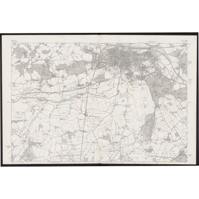 1872 Map of Berkshire XXXVII, 1883 Print