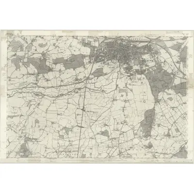 1872 Map of Berkshire XXXVII, 1883 Print