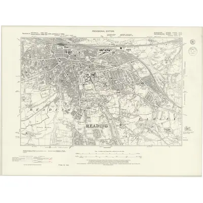 1938 Map of Berkshire XXXVII.NE, 1944 Print