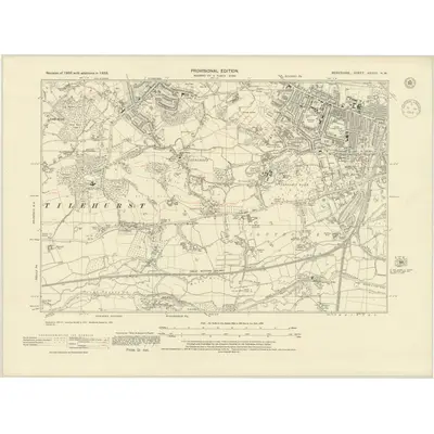 1938 Map of Berkshire XXXVII.NW, 1944 Print