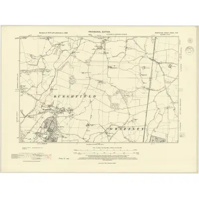 1938 Map of Berkshire XXXVII.SW, 1944 Print