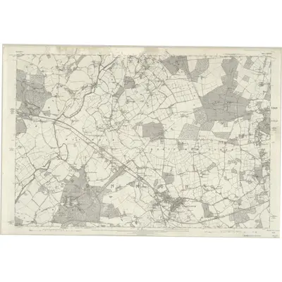 1871 Map of Berkshire XXXVIII, 1883 Print