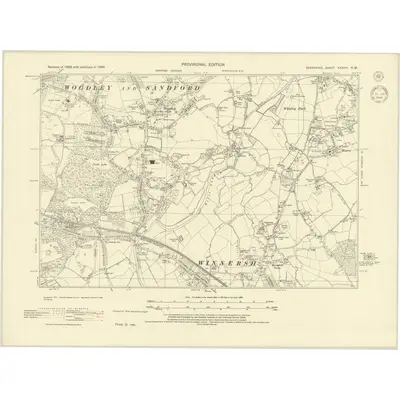 1938 Map of Berkshire XXXVIII.NW, 1944 Print