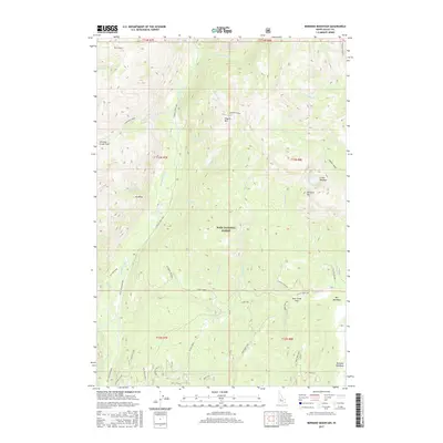 2017 Map of Bernard Mountain, 2017 Print