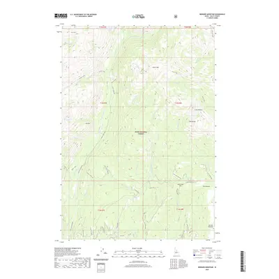 2020 Map of Bernard Mountain, 2020 Print